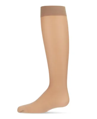 MeMoi Girls Basic Sheer Knee High Socks 30D