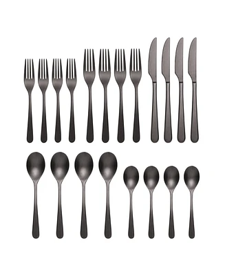 Oneida Kenbrook Tumbled 20 Piece Everyday Flatware Set, Service For 4
