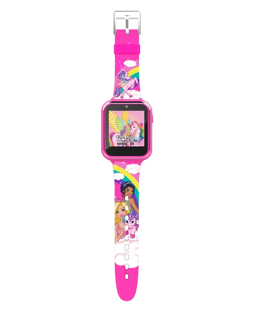 Mattel Children's Barbie Pink Silicone Smart Watch 38mm
