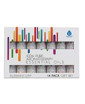 Pursonic 14 Pack of 100% Pure Essential Aromatherapy Oils