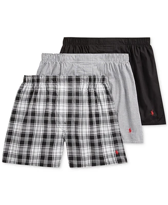 Polo Ralph Lauren Men's 3-Pack Classic Woven Cotton Boxers