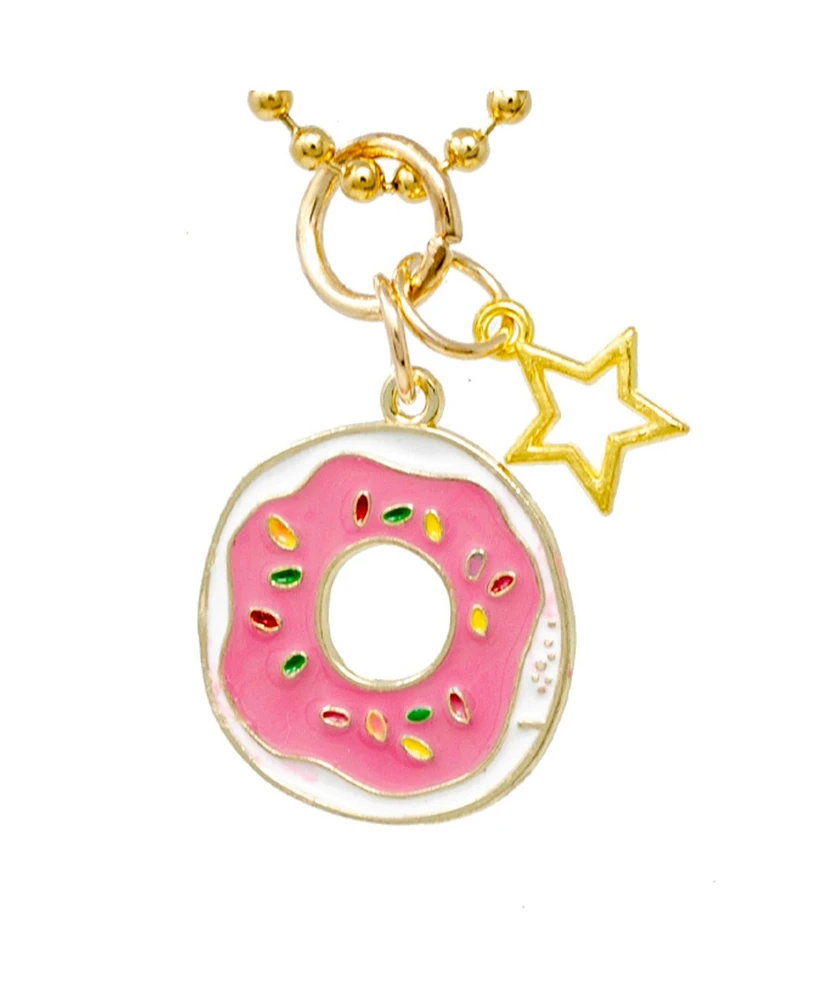 Donut Gold Necklace for Girls