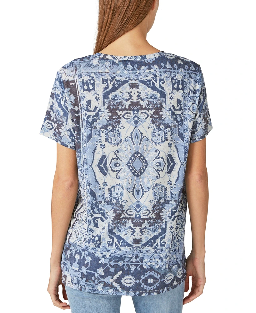 Lucky Brand Women's Printed Crewneck T-Shirt