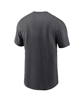 Men's Nike Anthracite New York Giants 2022 Nfl Playoffs Iconic T-shirt