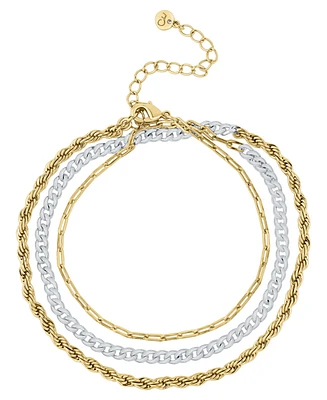 And Now This Two-Tone Multi Wrap Bracelet