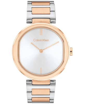 Calvin Klein Women's 2-Hand Two-Tone Stainless Steel Bracelet Watch 36mm