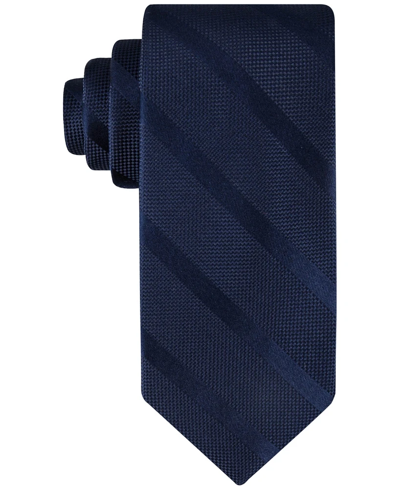 Tommy Hilfiger Men's Solid Textured Stripe Tie