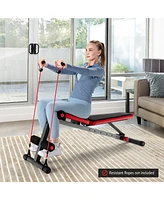 Multi-function Weight Bench W/Adjustable Backrest Home Gym