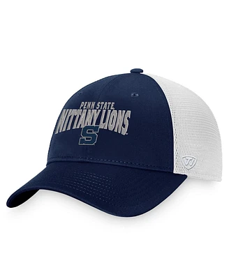 Men's Top of the World Navy, White Penn State Nittany Lions Breakout Trucker Snapback Hat