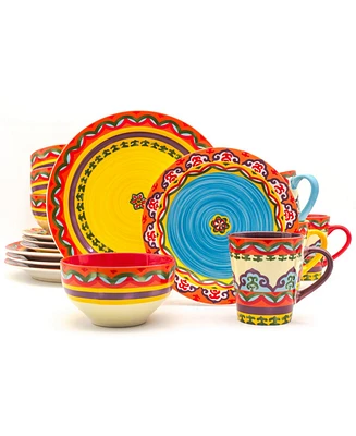 Euro Ceramica Galicia 16 Pc. Dinnerware Set, Service for 4