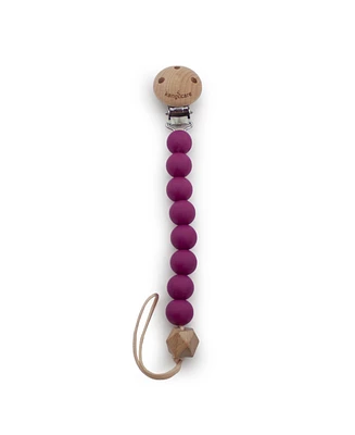 Kanga Care Baby Boys Silicone & Wood Paci Clip