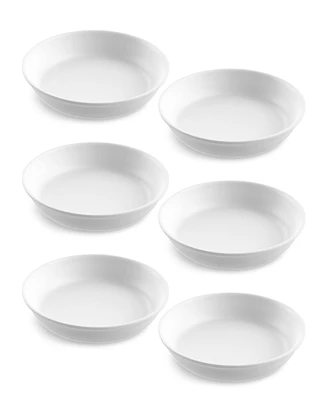 Abode Homewares Melamine Edge Matte Low Bowls, Set of 6