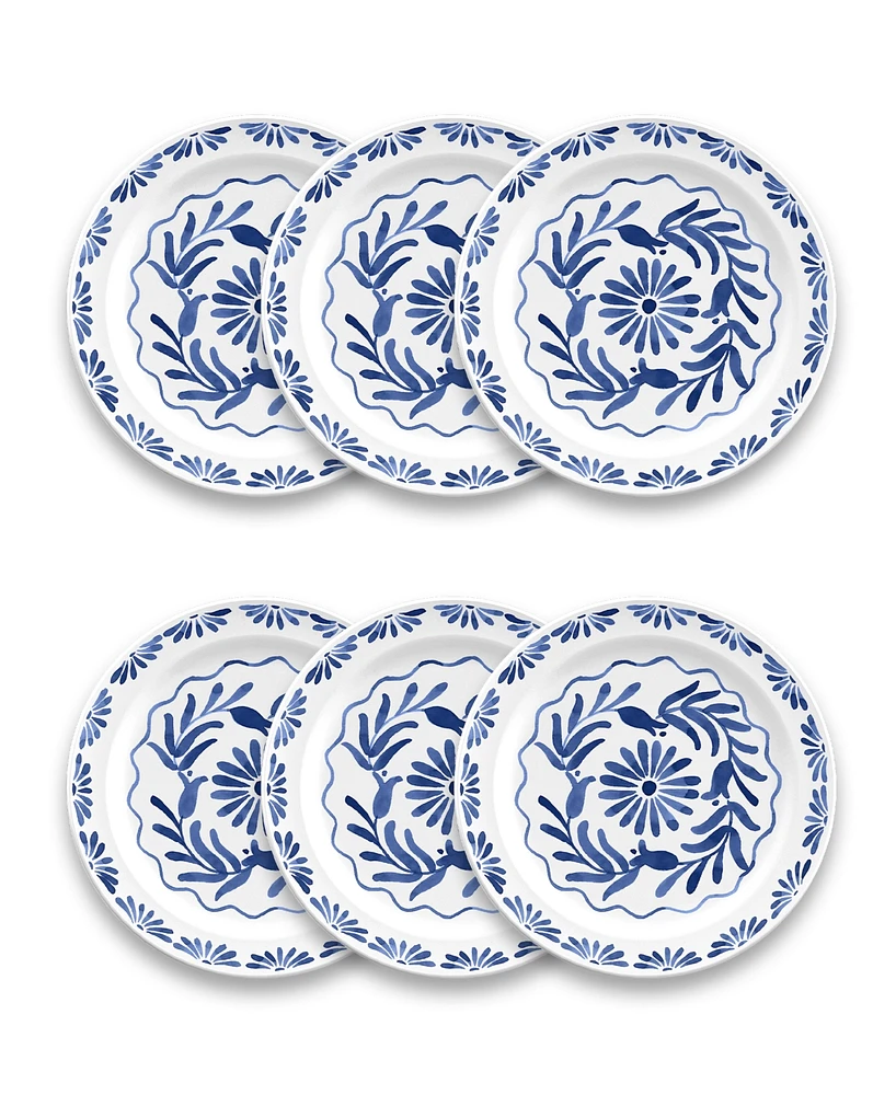 Abode Homewares Azul Salad Plate Set of 6