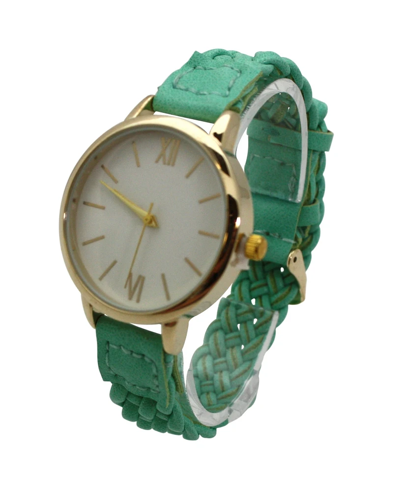 Olivia Pratt Soft Leather Braided Women Watch
