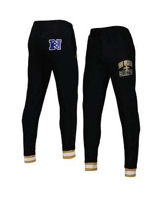 Men's Starter Black New Orleans Saints Blitz Fleece Jogger Pants