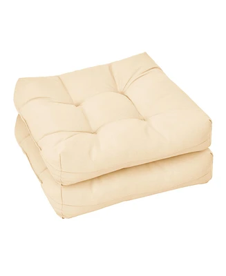 Costway 2PCS 21'' x 21'' Patio Chair Seat Cushion Pads Indoor/Outdoor