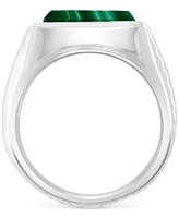 Effy Men's Malachite Ring in Sterling Silver