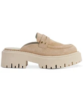 Dkny Women's Luna Slip-On Lug Platform Penny Loafer Mules