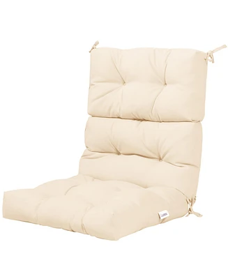 Indoor Outdoor Back Chair Cushion Tufted Pillow Patio Seating Pad