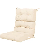 Indoor Outdoor Back Chair Cushion Tufted Pillow Patio Seating Pad