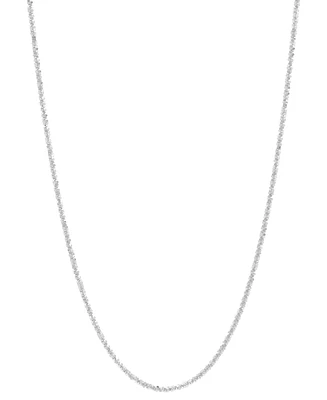 Italian Gold Crisscross Link 18" Chain Necklace 14k