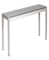 Zuo 59" Aluminum Metropolitan Double Bench