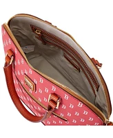 Women's Dooney & Bourke Boston Red Sox Signature Domed Zip Satchel Purse