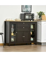 Homcom 47" Server Buffet Storage Sideboard Cupboard Cabinet Organizer,