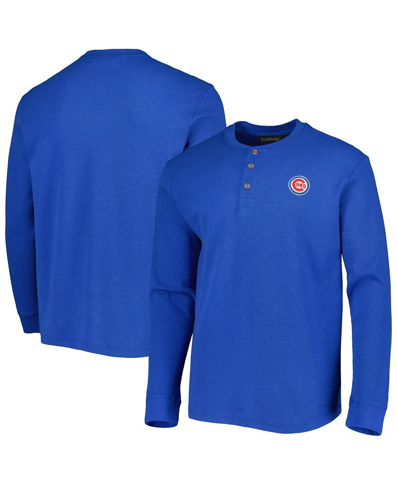 Men's Dunbrooke Chicago Cubs Royal Maverick Long Sleeve T-shirt
