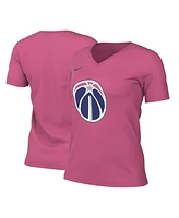 Women's Nike Pink Washington Wizards 2022/23 City Edition Essential V-Neck T-shirt