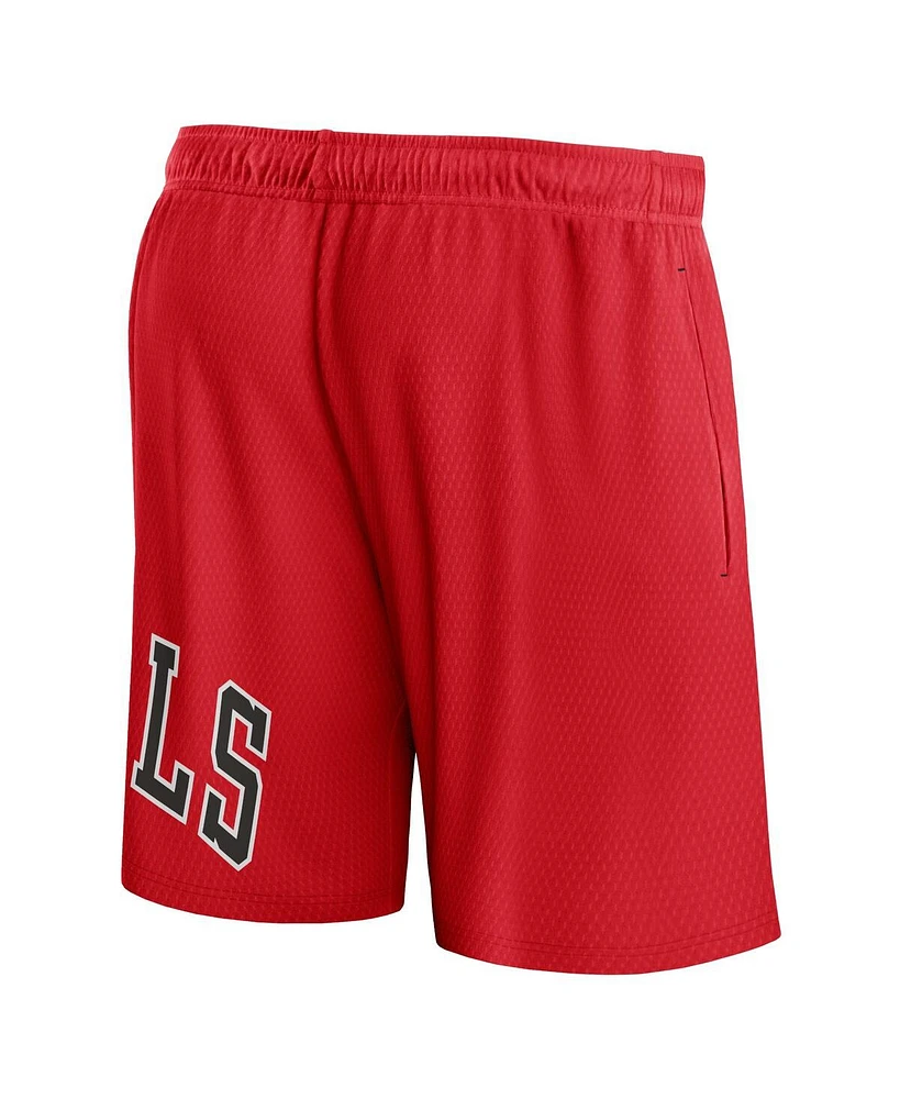 Men's Fanatics Red Chicago Bulls Free Throw Mesh Shorts