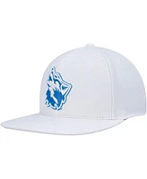 Men's Pro Standard White Cheyney Wolves Mascot Evergreen Wool Snapback Hat
