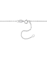 Moissanite Heart Halo Pendant Necklace (2 ct. t.w.) in Sterling Silver, 18" + 2" extender