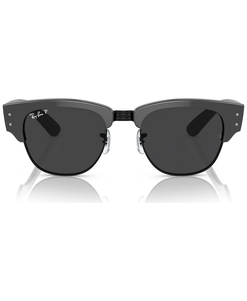 Ray-Ban Unisex Polarized Sunglasses, Mega Clubmaster