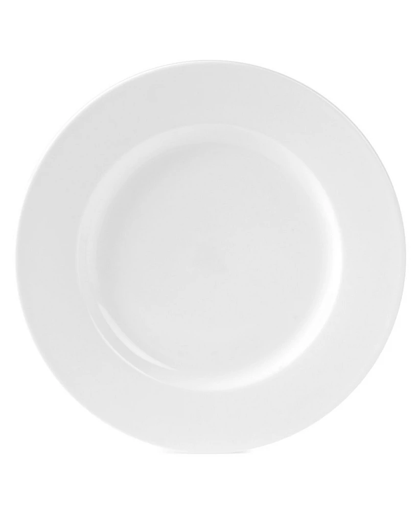 Fitz and Floyd Everyday Whiteware Classic Rim 16 Piece Dinnerware Set, Service for 4