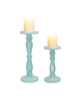 Ab Home Glass Pedestals, Set of 2
