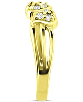 Giani Bernini Cubic Zirconia Double Heart Toe Ring, Created for Macy's