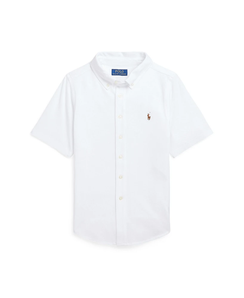 Polo Ralph Lauren Toddler & Little Boys Knit Oxford Short-Sleeve Shirt