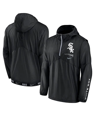 Men's Nike Black Chicago White Sox Night Game Half-Zip Hoodie