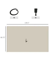 Outsunny 9.84' x 13.1' Gazebo Sidewall Set with Hooks/C-Rings