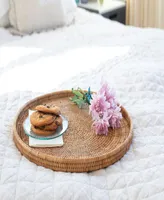 Artifacts Rattan Round Flat Tray