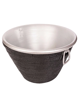 Artifacts Trading Company Rattan Aluminum Ice Tub