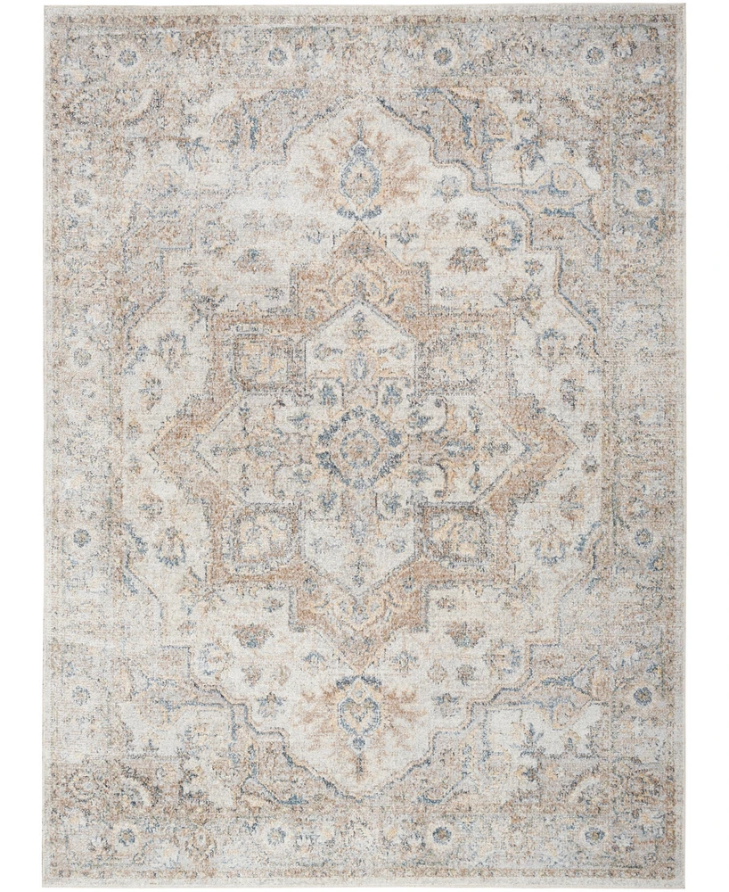 Nourison Home Astra Machine Washable ASW12 5'3" x 7' Area Rug
