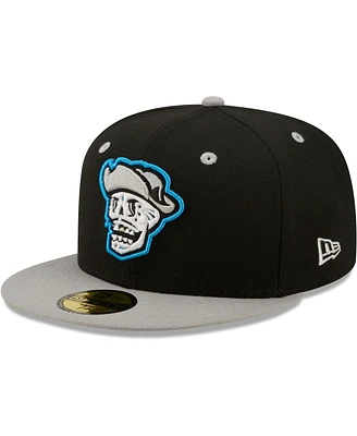 Men's New Era Black, Gray Reyes De Plata Las Vegas Copa La Diversion 59FIFTY Fitted Hat