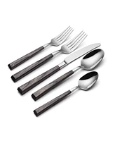 Oneida Coronado Charcoal 5 Piece Everyday Flatware Place Setting, Service For 1