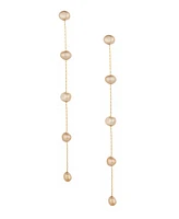 Ettika 18K Gold Plated Brass Dripping Freshwater Pearl Earrings