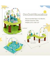 Costway Toddler 3-in-1 Activity Center Bouncing Saucer w/ 3-position