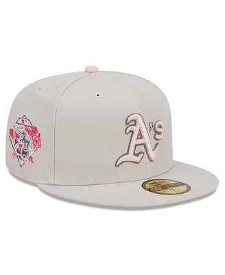 Men's New Era Khaki Oakland Athletics 2023 Mother's Day On-Field 59FIFTY Fitted Hat