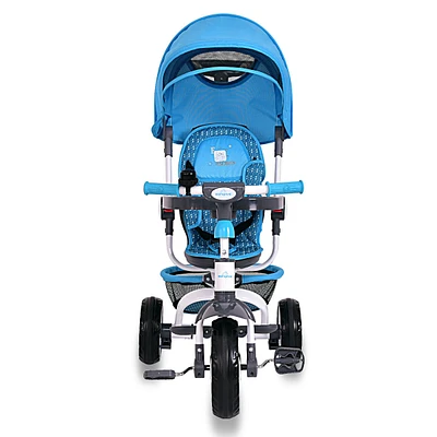 Costway Toddler Tricycle Stroller 6-in-1 Push Trike with Removable 5-Position Canopy
