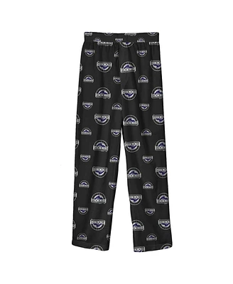 Big Boys and Girls Black Colorado Rockies Team Color Logo Pants